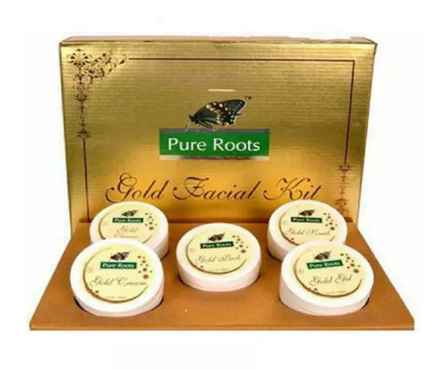 Pure Roots Gold Facial Kit 100 gm From India Free Shipping