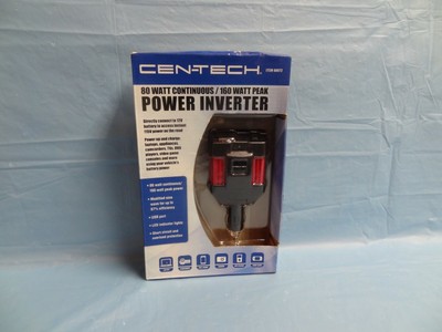 Brand New! Cen-Tech 66972 80 Watt Continuous / 160 Watt Peak Power Inverter ~