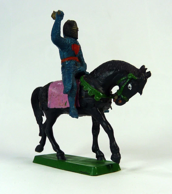 STARLUX CAVALIER AVEC Javeline Cheval Cabre Cheval Noir Ref 6112 Neuf