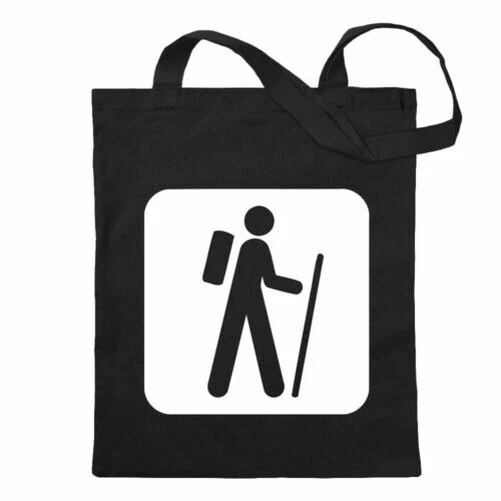 Borsa Di Cotone Autiga Con Stampa Lupo Zentangle – Shopping Bag Ecologica, 38x42 Cm, Manici Lunghi 67 Cm