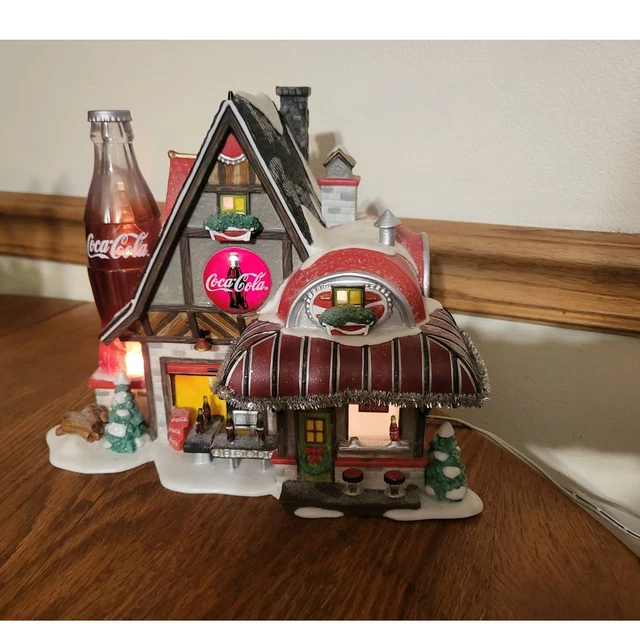 Dept 56 North Pole Series Coca-Cola Fizz Factory 2002 Retired