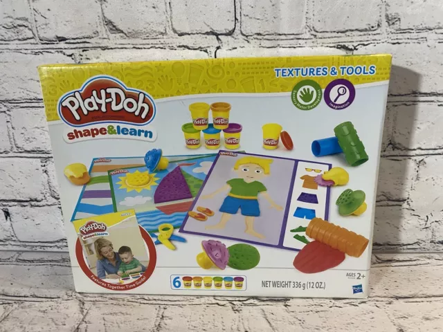 Hasbro Play Doh Shape and Learn Textures and Tools Educational Playset NEW