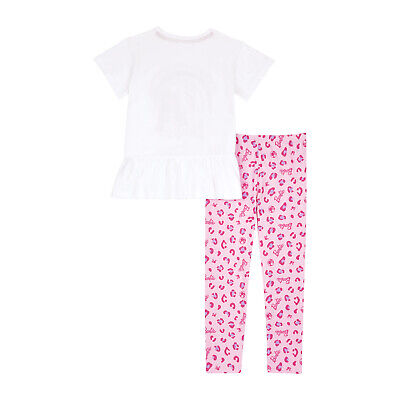 Barbie Girls Clothing, Rosa T-shirt e Leggings Set, dai 3 ai 10 anni 2