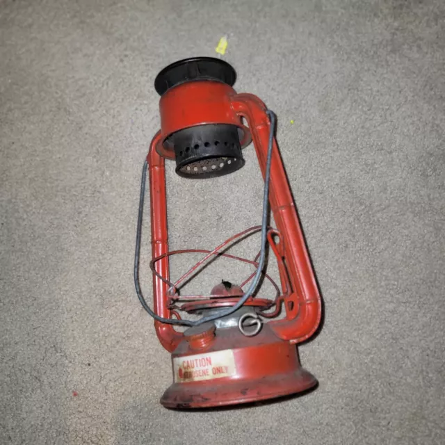 NEW!  Vintage Red Dietz Junior No. 20 Hurricane Kerosene Oil Lantern