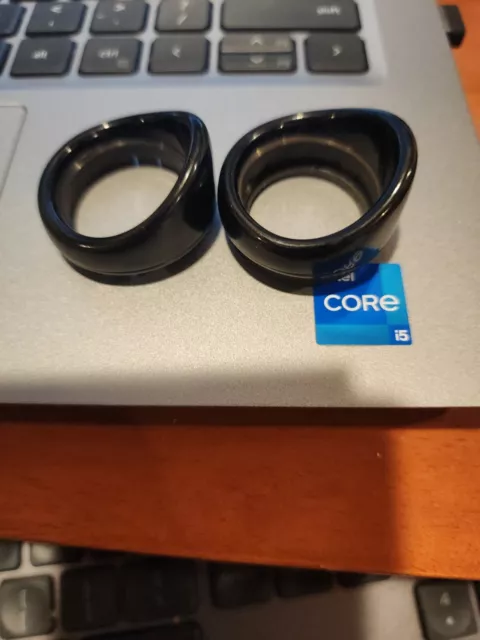 One Pair Eye Cups hard plastic vintage Eye Guards Microscope Eyepiece
