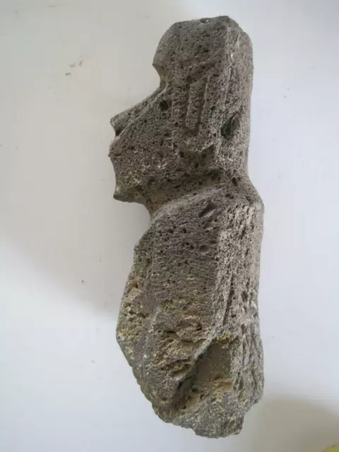 Mini Easter Island Lava Rock Stone Statue Vintage