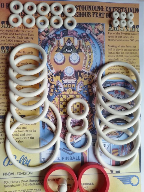 Kit D'élastiques Pour Flipper BALLY FATHOM - Jeu De Rechange Pour Pinball - Neuf