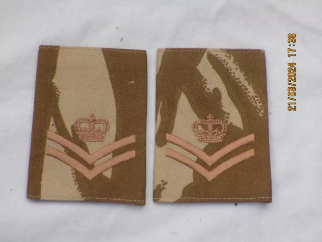 Corporal of Horse, Guards Rang, Rank Slides, desert, British Army,#1 (3/24)