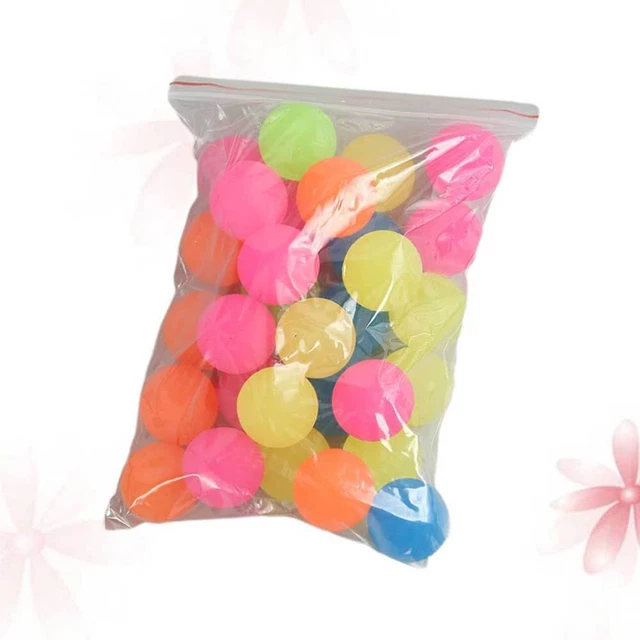20 pz Palline Rimbalzanti Bambino Glow The Dark Party Favors Colore Rimbalzo