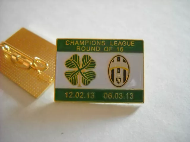 a2 CELTIC - JUVENTUS cup uefa champions league 2013 spilla football calcio pins