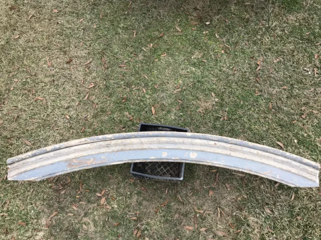 c1800s Victorian Arch. window / Door header pediment - 74 1/8” ,8” , 2 7/8 .
