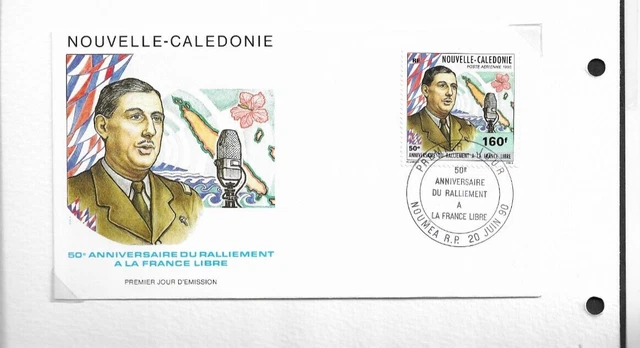 CHARLES DE GAULLE Nouvelle Caledonie Ralliement France Libre 1990 Etat ...