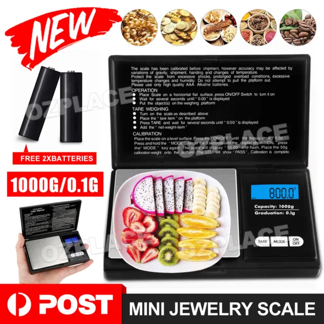 Mini Pocket Small Digital Pans Gold Jewellery Weighing Scales Micro Mg