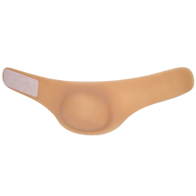 (Color XXL)Fake Pregnancy Belly Fake Belly Silicone Pregnant Belly Segmented