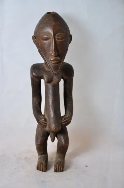 African Tribal Art, bembe  statue from DRC of 45 cm-18 inches wide