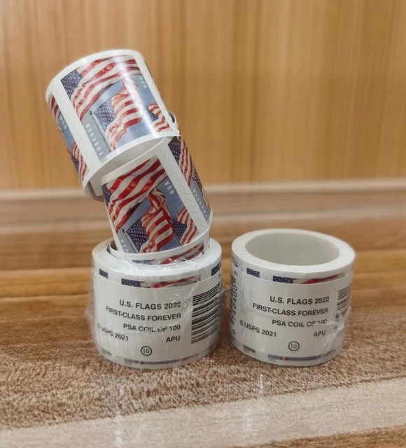 2022 Forever, U.S. FREEDOM FLAG - Mint NH -1 Coil from Sheet of 100 stamps