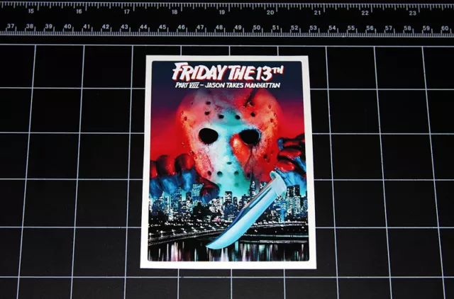 Friday the 13th Part 8 movie decal sticker Jason Vorhees Crystal Lake 80s horror