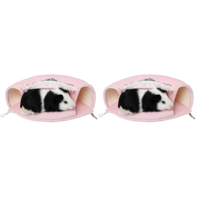 2x Guinea Pig Bett Hangming Hamster Bett Hedgehog Beutel Hamster Tunnel
