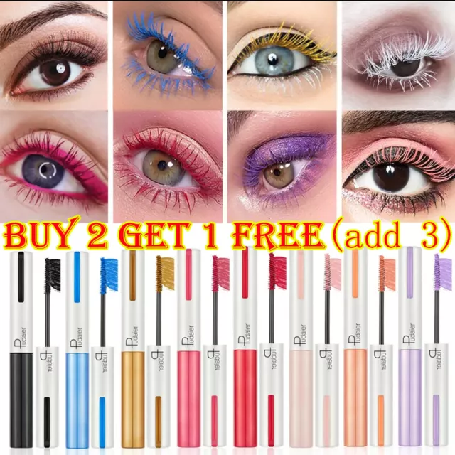 AU Rainbow Multi-coloured Eye Length Eyelash Makeup Bright Colorful Mascara