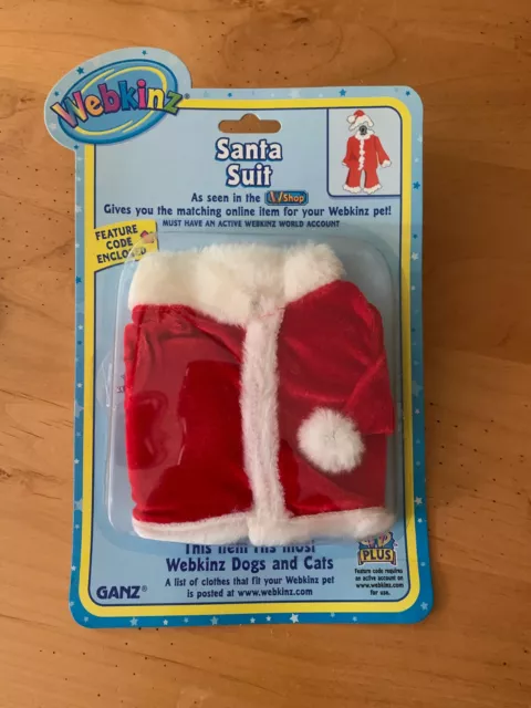 NEW Webkinz Santa Suit - factory sealed with code in package