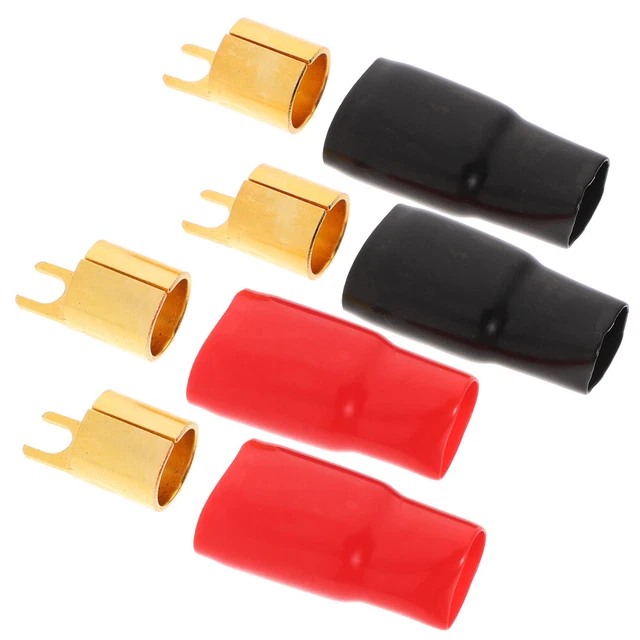 SPEAKER WIRE CONNECTORS Copper Spade Connector Crimp Terminals 8.98