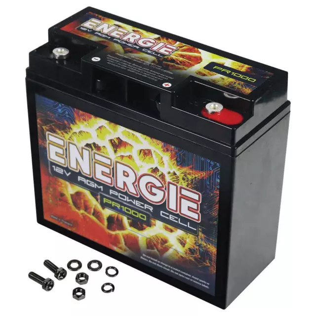 Energie PR1000 | 12-Volt 18AH AGM Power Cell Performance Car Audio Battery 1000W