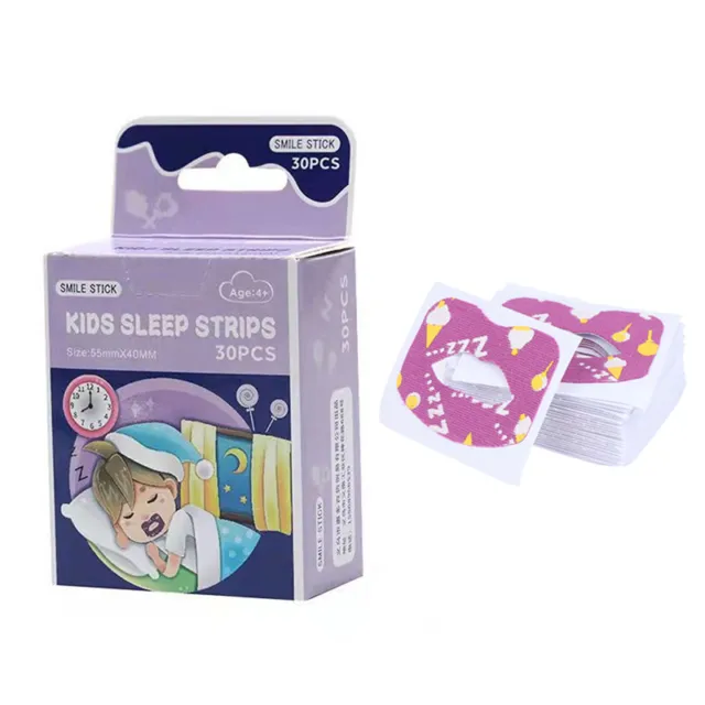 30Pcs/Box Anti-Snoring Stickers For Children Adult Night Sleep Lip Nose Breat-NZ 3
