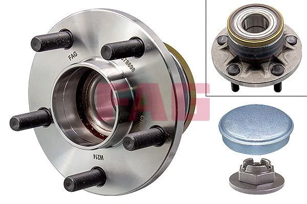 Set cuscinetti ruota FAG 713678890 per Ford Tourneo Connect Transit Connect P65 02-13