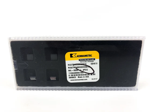 Kennametal Padded Reaming Inserts RIQ07R0400S02220010 # 5889923 KBHK10 Grade