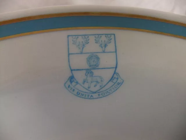 c4 Stoke Pottery made for Derbyshire Constabulary with coat of arms & motto 3B7C 2