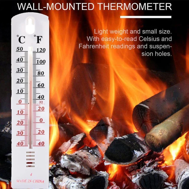 Wall Thermometer Indoor Outdoor Temperature Room NEW Greenhouse House --us W8U0