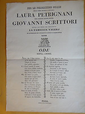 1874-NOZZE Contessa LUIGIA ZAMPIERI e Conte ALESSANDRO ALESSANDRETTI-IMOLA
