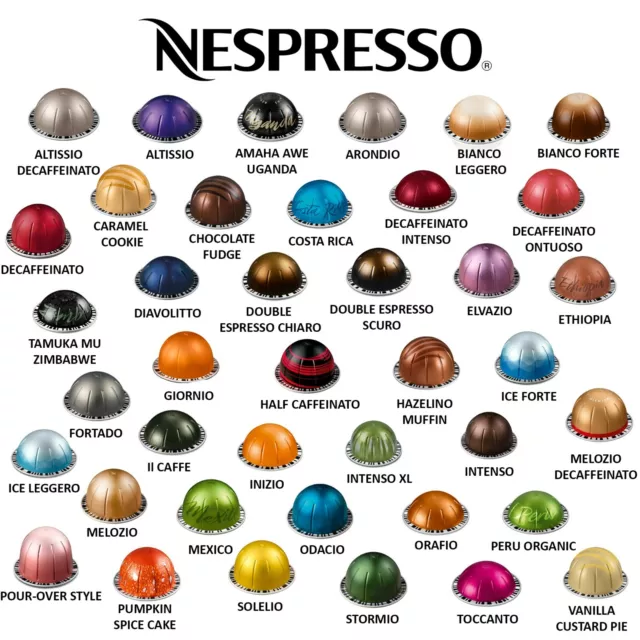 Nespresso Capsules Vertuo, Golden Caramel, Medium Roast Coffee, 30