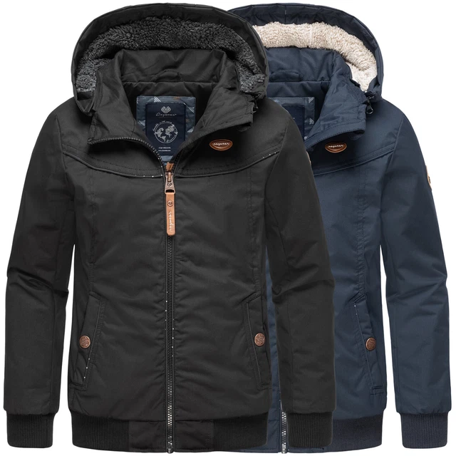 Ragwear Bambina Giacca Inverno Corto Cappotto Parka Cappuccio Caldo Foderato