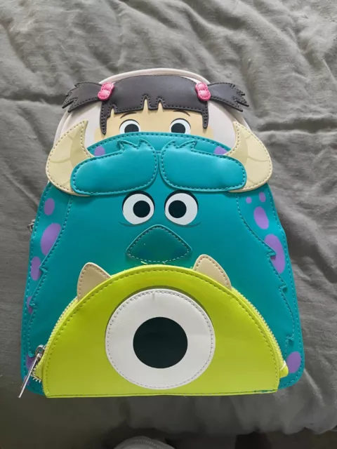 Loungefly Pixar Monsters Inc. Sulley Cosplay Mini Backpack Boo Coin Purse  NWT