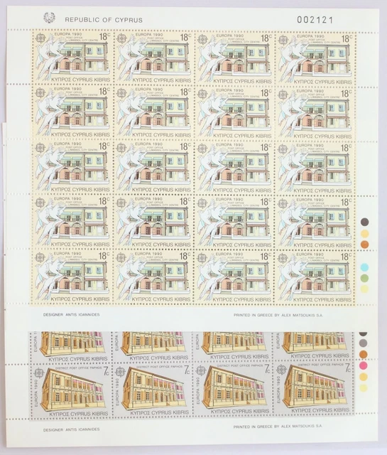 Zypern 748-749 postfrisch als Kleinbogen #FW991