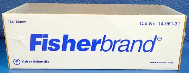 FisherBrand Round Bottom Disposable Borosilicate Glass Tubes 16x150mm 14-961-31