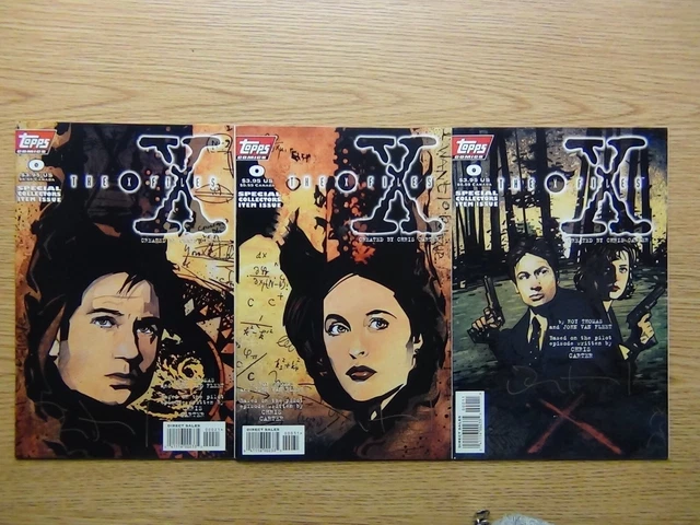 1996-7 Topps  The X Files #0  3 Versions & Season 1 #1 All Signed By Van Fleet