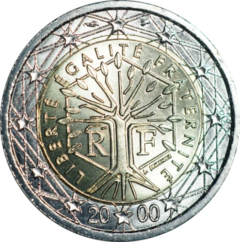 2 Euro Liberte Egalite Fraternite 2000 Wert FRANKREICH 2 EURO Münze 2000 Baum des Lebens Liberte Egalite Fraternite
