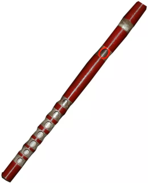Ryuteki resin red roll Japanese classical musical instrument japanese flute