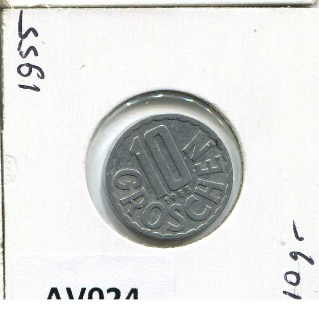 10 GROSCHEN 1955 AUSTRIA Coin #AV024C
