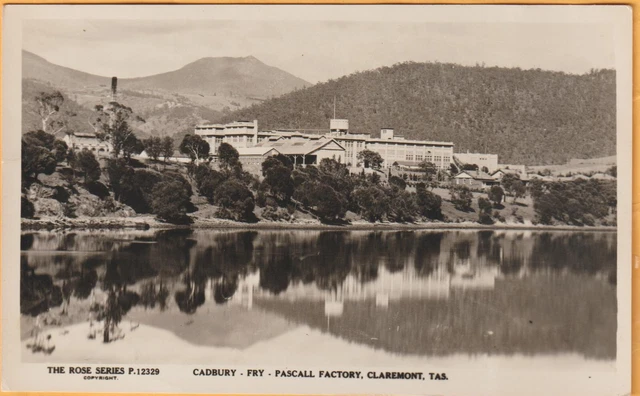 Cadbury Pascall Fry Factory Claremont Tasmania Rose Photograph Postcard