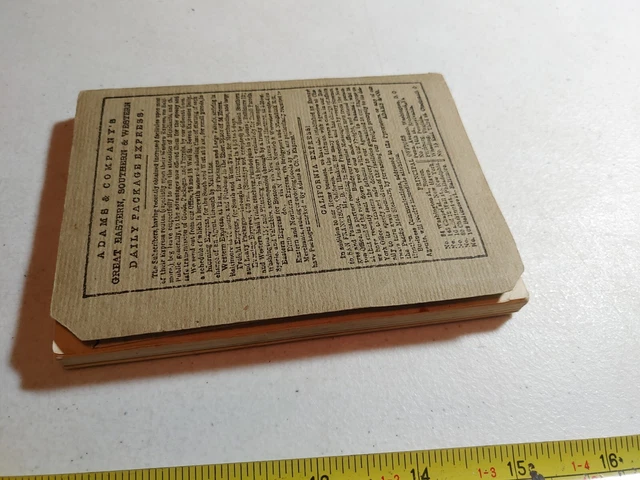 Vintage 1851 Pocket Railway Guide 1940s Reproduction Booklet Train Railroad Map 12