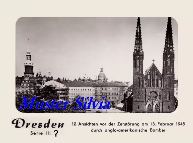 AK Dresden 12 Alte Ansichtskarten vor der Zerstörung am 13.2.1945 Unbeschriftet