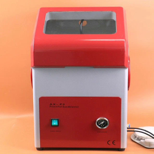 Enhanced Dental Recyclable Sandblaster with Pedal for Dental Lab/Clinic - AX-P3