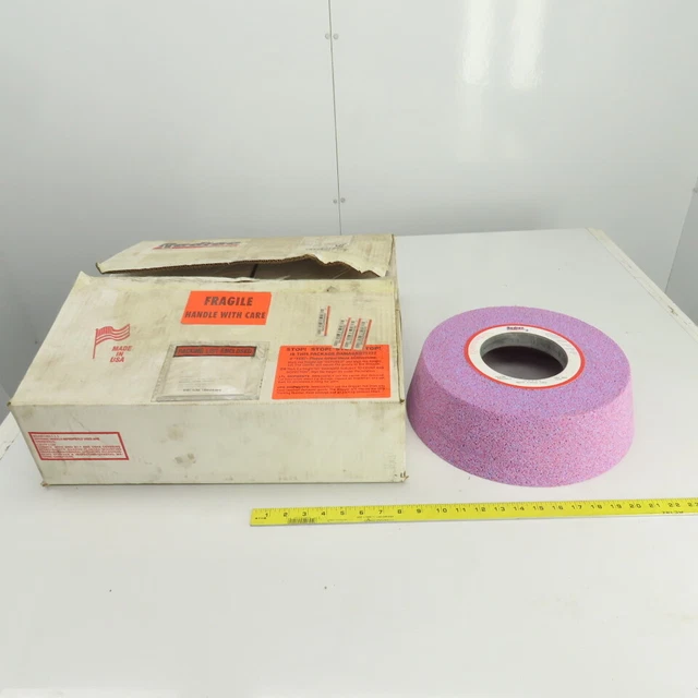 Radiac Abrasives 34239472 14" x 4" x 5" Conical Cup Grinding Wheel 11001F 8BP