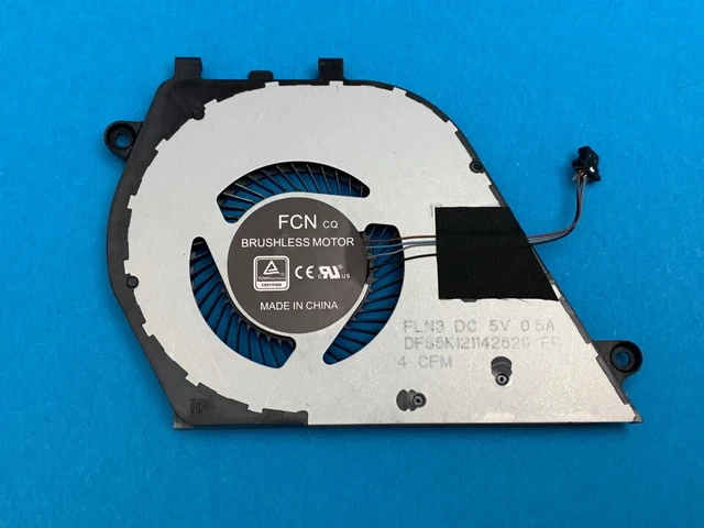 Ventilateur CPU 4 Broches Pour Ordinateur Portable Dell XPS 13 9370 9380 - 5V, 0.5A - Refroidissement Silencieux - 6