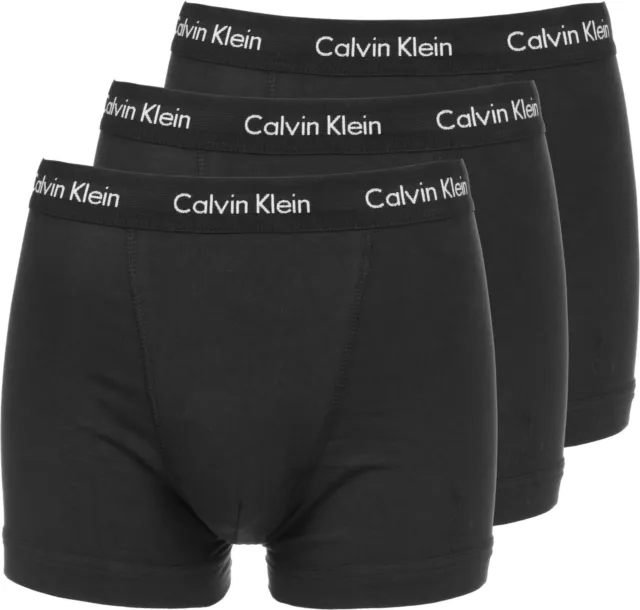 Calvin Klein Mens Boxers Trunks 3 Pack Ck Black  Classic Fit S  M L Xl Rrp 42