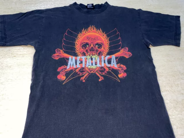 Vintage metallica 90 SHIRT ROCK TOUR nirvana concert misfits band pantera slayer