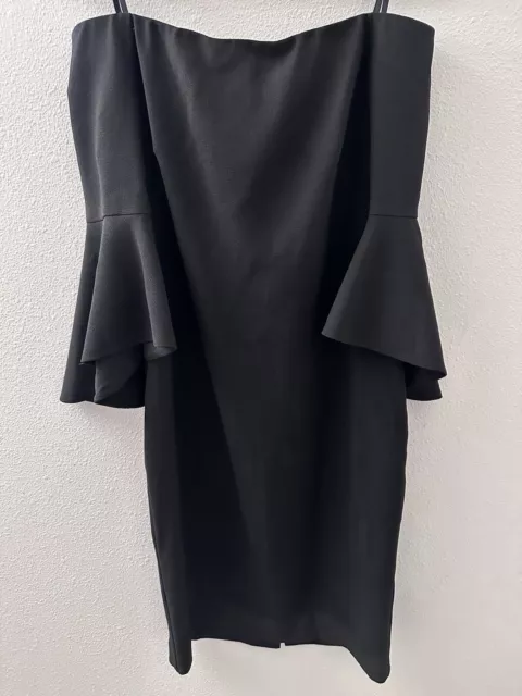 Chelsea28 Black Off The Shoulder Bell Sleeve Dress Women’s Size 6